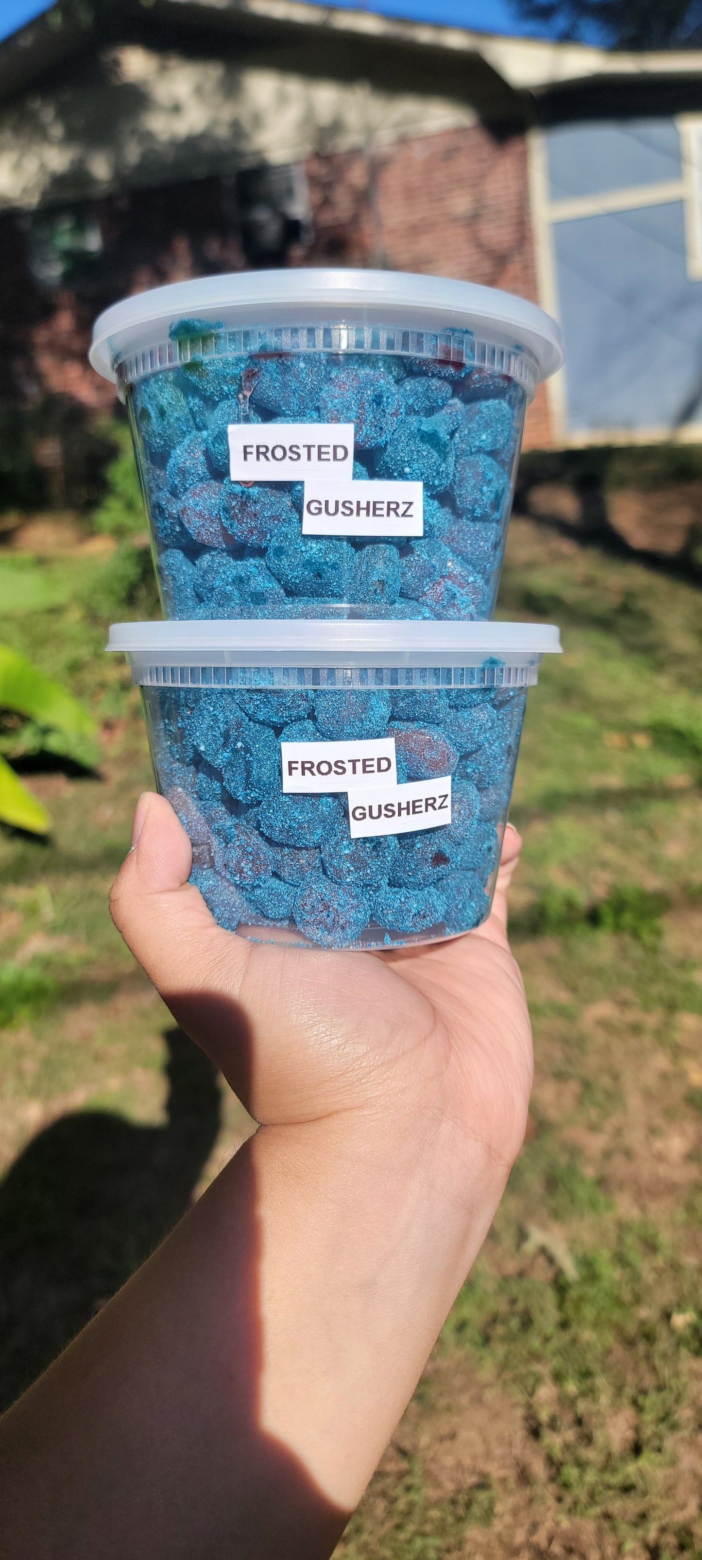 Frosted Gusherz - VIRAL Sour Blue Razz Gusherz