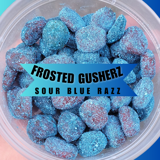 Frosted Gusherz - VIRAL Sour Blue Razz Gusherz